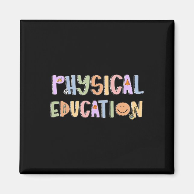 Kvinnlig idrottslärare tillbaka till skolan Ph Magnet (Framsidan)