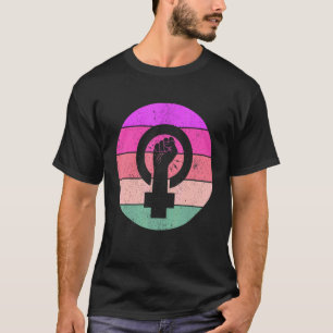 Kvinnlig jämställdhet Kvinnlig symbol för ökad mak T Shirt
