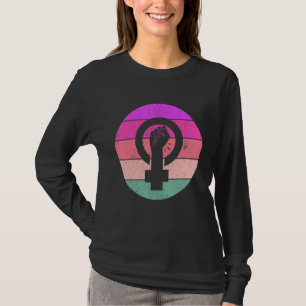 Kvinnlig jämställdhet Kvinnlig symbol för ökad mak T Shirt