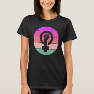 Kvinnlig jämställdhet Kvinnlig symbol för ökad mak T Shirt