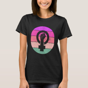 Kvinnlig jämställdhet Kvinnlig symbol för ökad mak T Shirt
