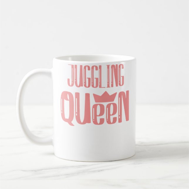 Kvinnlig jongleringsdrottning kaffemugg (Vänster)