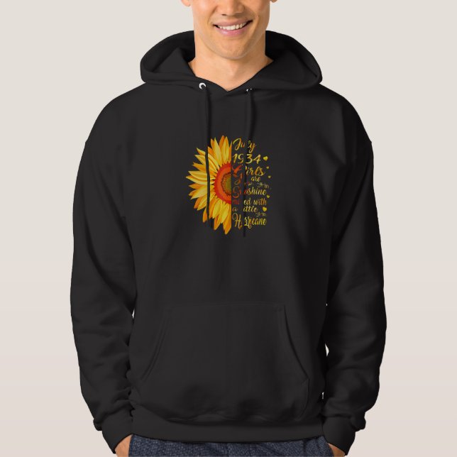 Kvinnlig Julflicka 1934 88 år gammal 88:e födelsed Hoodie (Framsida)