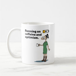 Kvinnlig kaffedrickare kaffemugg