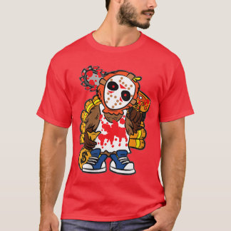 Kvinnlig kalkon Skräckfilm tackgivningsdag Rolig f T Shirt