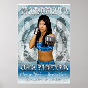 Kvinnlig kämpe Mari Mata för Muttahida Poster