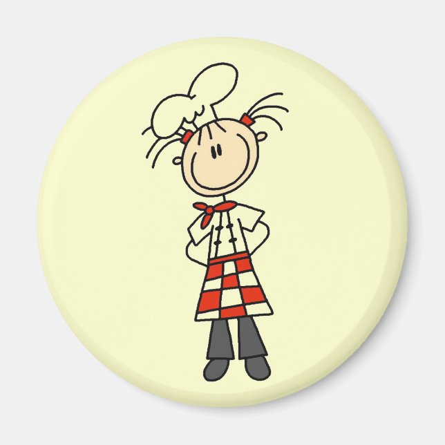 Kvinnlig kock magnet (Framsidan)