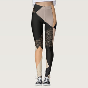 kvinnlig könsstympning med kolat kex färg leggings