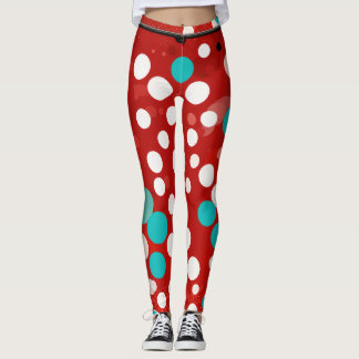kvinnlig könsstympning med röda folkapunkter leggings