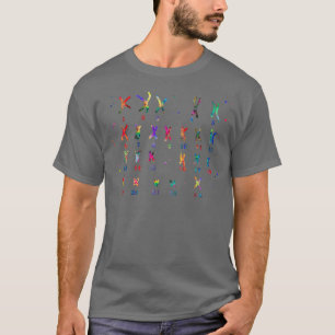 Kvinnlig kromosombildare, vattenfärgad karyotyp, m t shirt