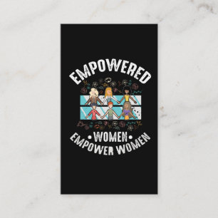 Kvinnlig kvinnlig kvinnlig inspirerande feminism visitkort