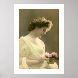 kvinnlig kvinnlig romantisk kvinna i efterhand poster