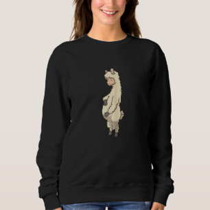 Kvinnlig Lama Med Bebis Buk Gravid T Shirt