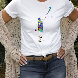 Kvinnlig landhockeyspelare t shirt