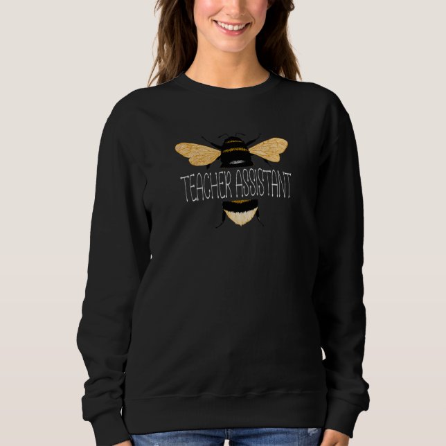 Kvinnlig lärarassistent Bee Lärarinna Bee Skola T Shirt (Framsida)