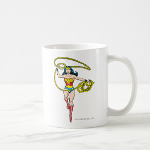 kvinnlig lasso över huvud kaffemugg