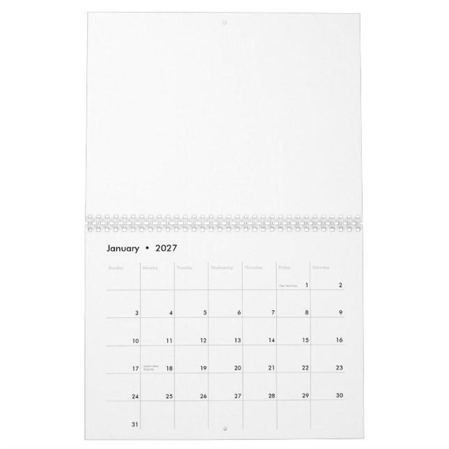 (Kvinnlig) latinsk student för världsmästare, Kalender (Jan 2027)