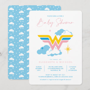kvinnlig Logotyp Babyskor Inbjudningar