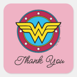  kvinnlig Logotyp | Nyfödd bebis kommer snart Fyrkantigt Klistermärke