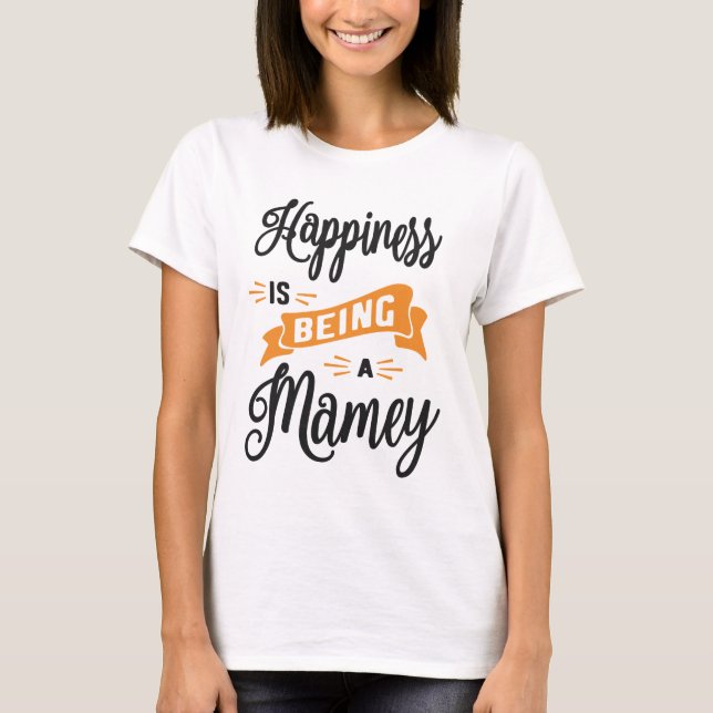 Kvinnlig lycka är en gåva från Mamey Mors dag T Shirt (Framsida)