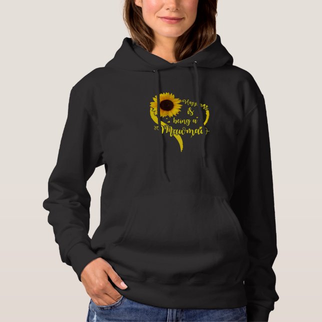 Kvinnlig lycka är en mawmaw-solros t shirt (Framsida)
