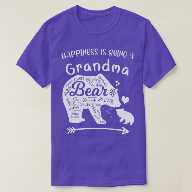 Kvinnlig lycka är en mormor  t shirt (Design framsida)