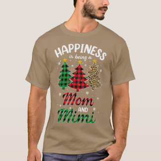 Kvinnlig lycka är Mamma och Mimi Leopard C T Shirt