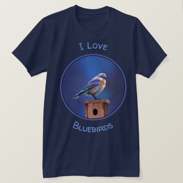 Kvinnlig) målning för blåsångare (- original- t shirt (Design framsida)