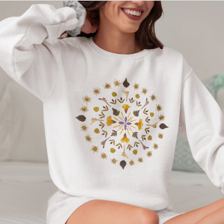 Kvinnlig Mandela Pressad Blomma Från Original Kons T Shirt