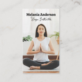 Kvinnlig meditering | Yoga Visitkort