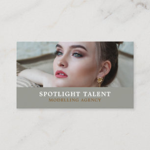 Kvinnlig modell, modelleringsorgan, modell Agent Visitkort
