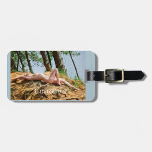 Kvinnlig modell Sunbad Thunder_Cove Bagagebricka