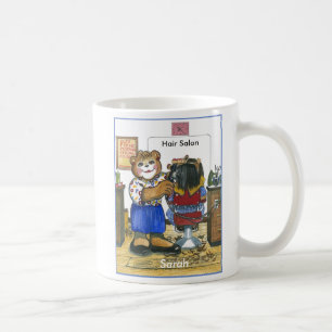 Kvinnlig mugg för frisör