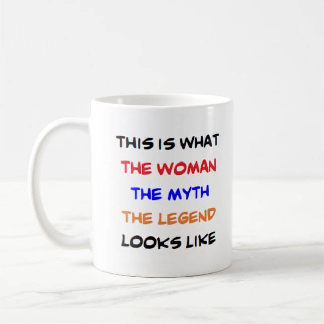 kvinnlig mytlegend kaffemugg (Vänster)