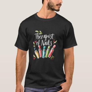 Kvinnlig nagelterapeut t shirt