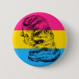 Kvinnlig Pansexual pride knäppas Knapp