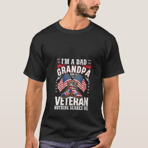 Kvinnlig patriotisk design för Pappa och Veteran T Shirt