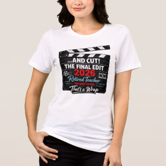 Kvinnlig pensionerad lärare i 3:e klass 2026 t shirt