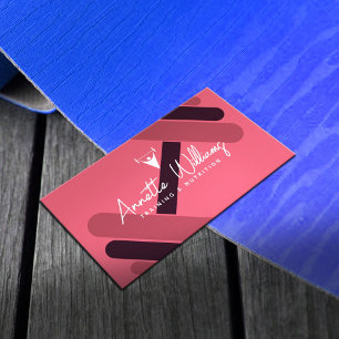 Kvinnlig personlig tränare visitkort