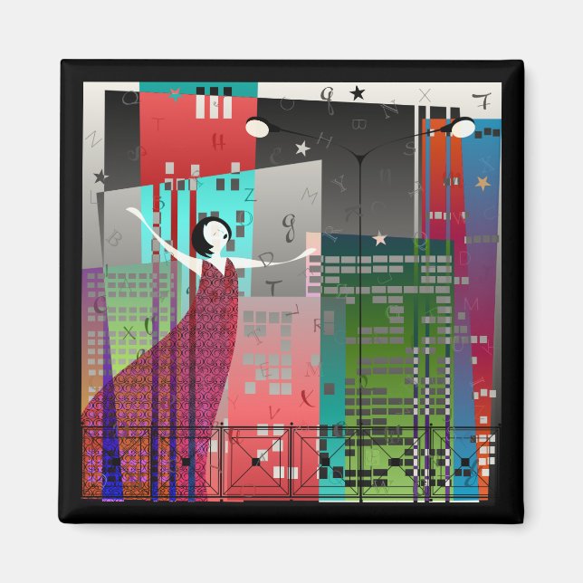 Kvinnlig poetri magnet (Framsidan)