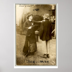 Kvinnlig polis 1909 poster