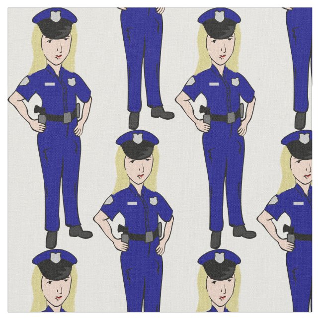 Kvinnlig polis tyg (Närbild)