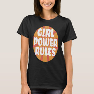 Kvinnlig Power Regler-ställning Jämställdhet mella T Shirt