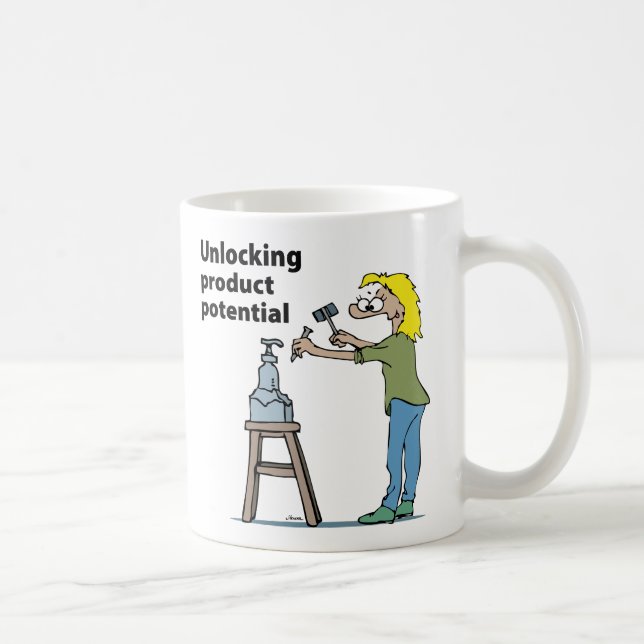 Kvinnlig produktdesigner kaffemugg (Höger)