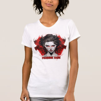 Kvinnlig Raseri Mörk Kvinnlighet Kvinna Illustrati T Shirt