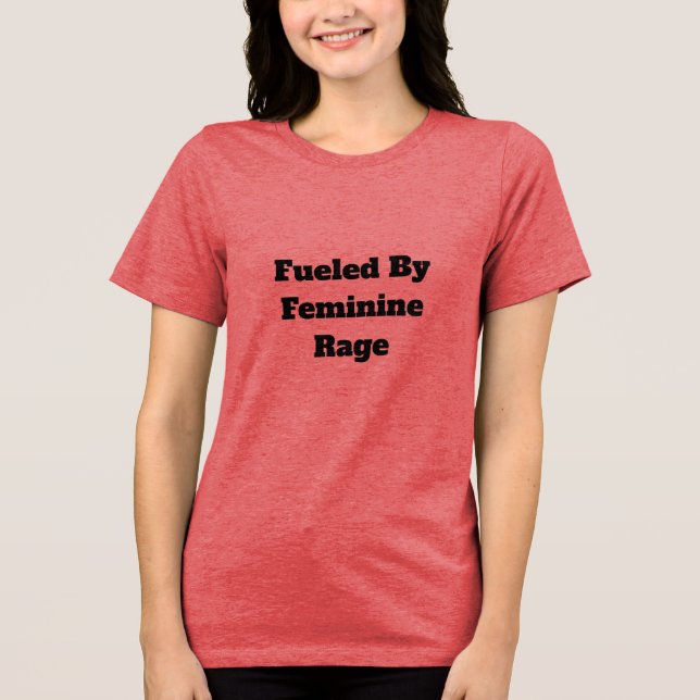 Kvinnlig Raseri T-Shirt (Framsida)