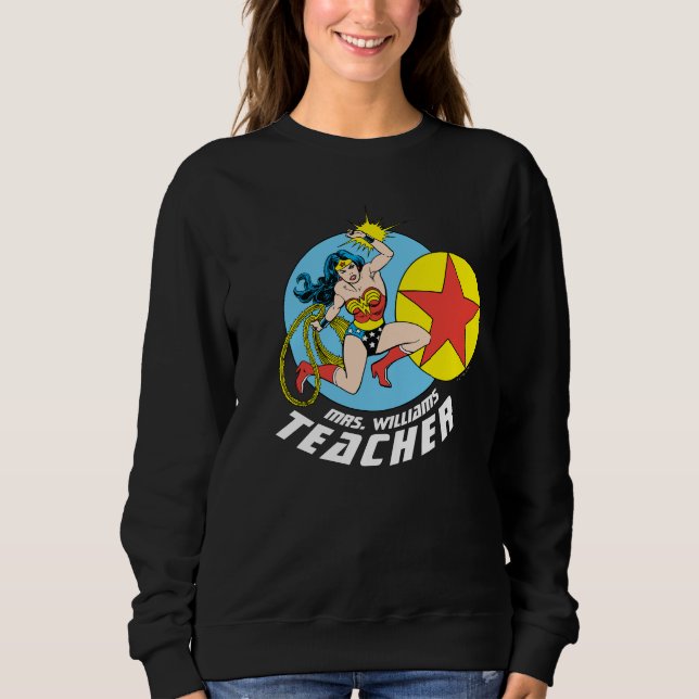  kvinnlig rödstjärnigare lärare t shirt (Framsida)