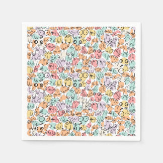 kvinnlig roligt pappersservett