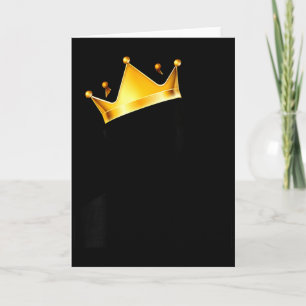 Kvinnlig Royal Svart Kunglig Magi Med Guld Kronan, Kort