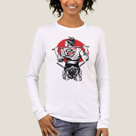 Kvinnlig Samurajkrigare – Drakrosen Tatuering Japa T Shirt